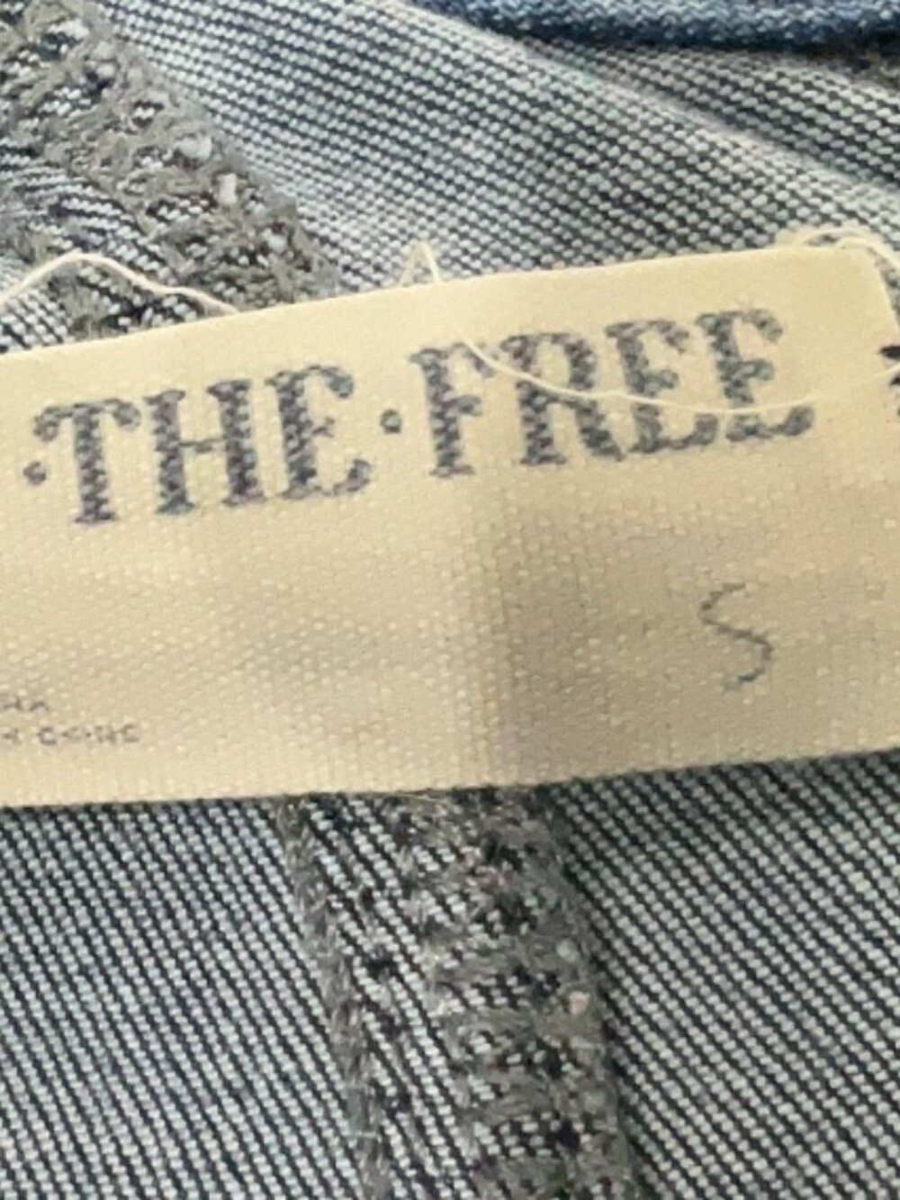 ✨ WE THE FREE Lovers Lane Cropped Denim Jumpsuit Boho Festival Retro Sz Small ✨ - Picture 14 of 15